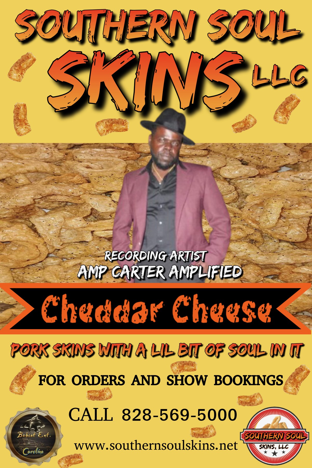 Cheddar Cheese pork skins
